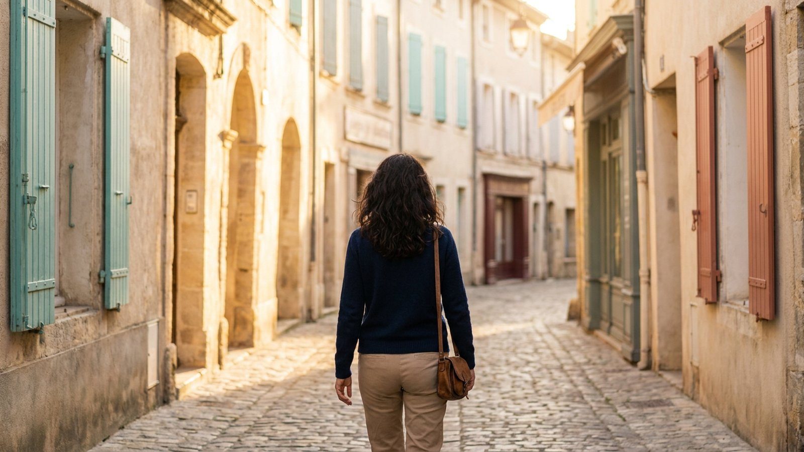 solo female traveler at golden hour — Her Own Compass, financial freedom & travel for women on one income
