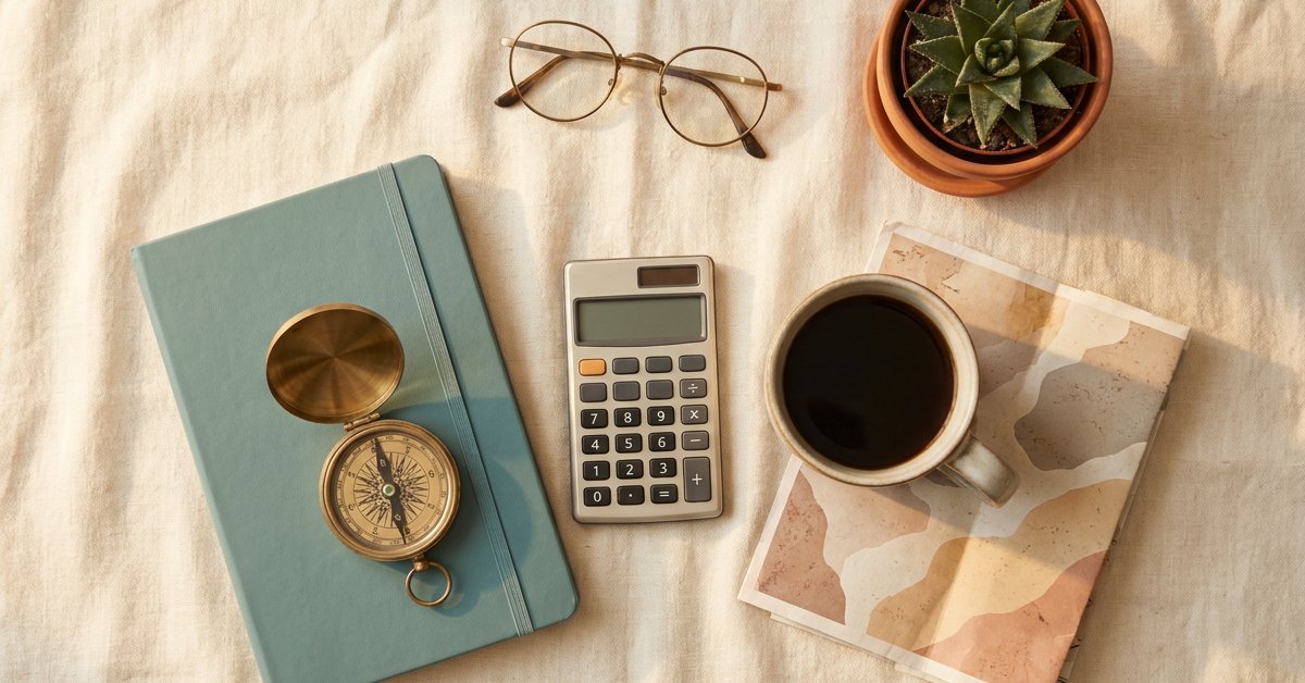 the free tools behind every plan on this site — Her Own Compass, financial freedom & travel for women on one income