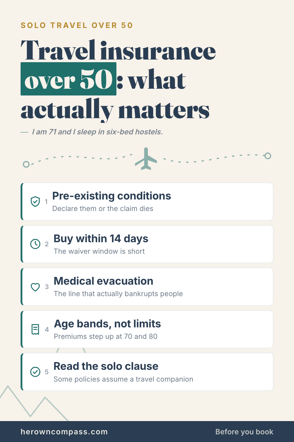 best travel insurance over 50 — save this pin for later
