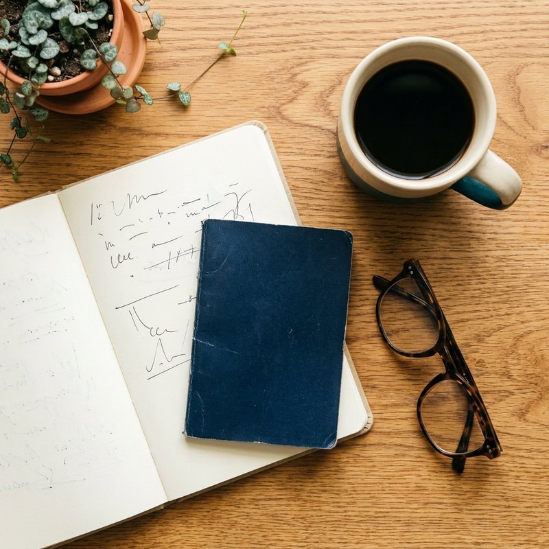 cheapest countries to travel — a notebook, passport and coffee on a desk in morning light, herowncompass.com