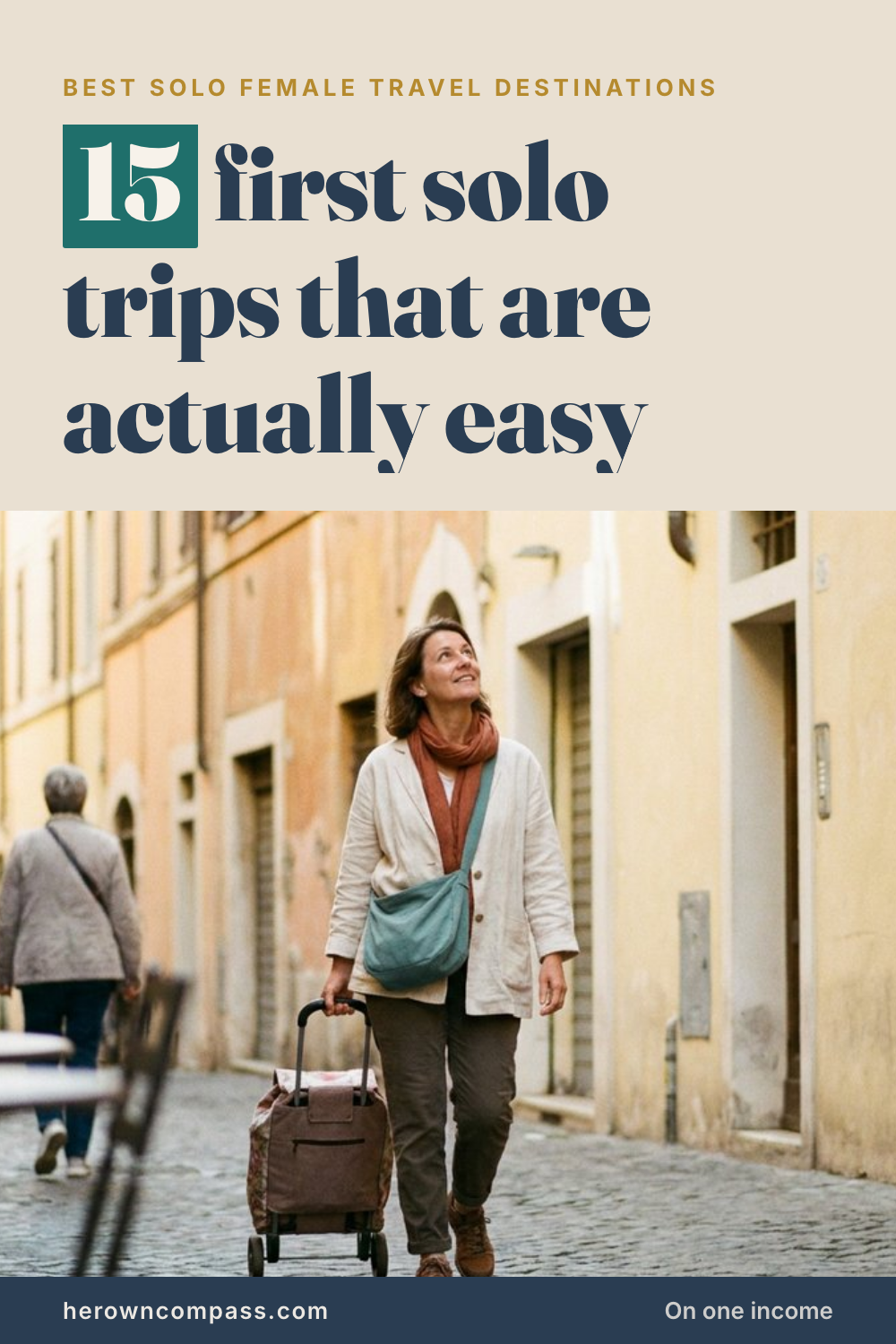 the best solo female travel destinations for a first trip — save this pin for later