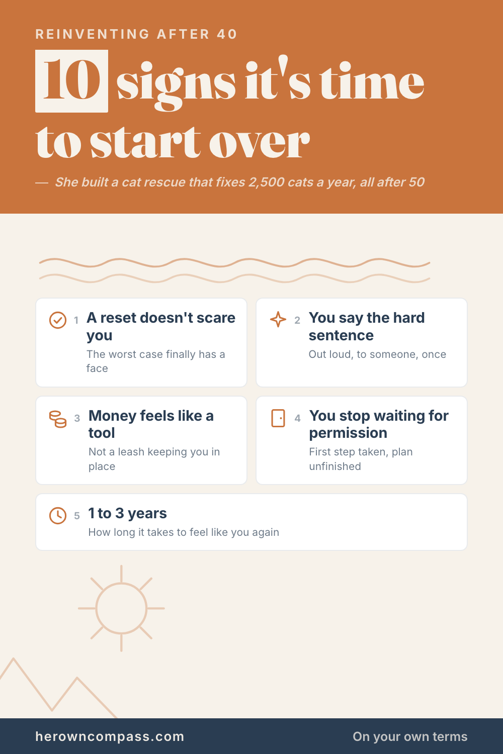 How do you know it's time to start living life on your own terms — save this pin for later