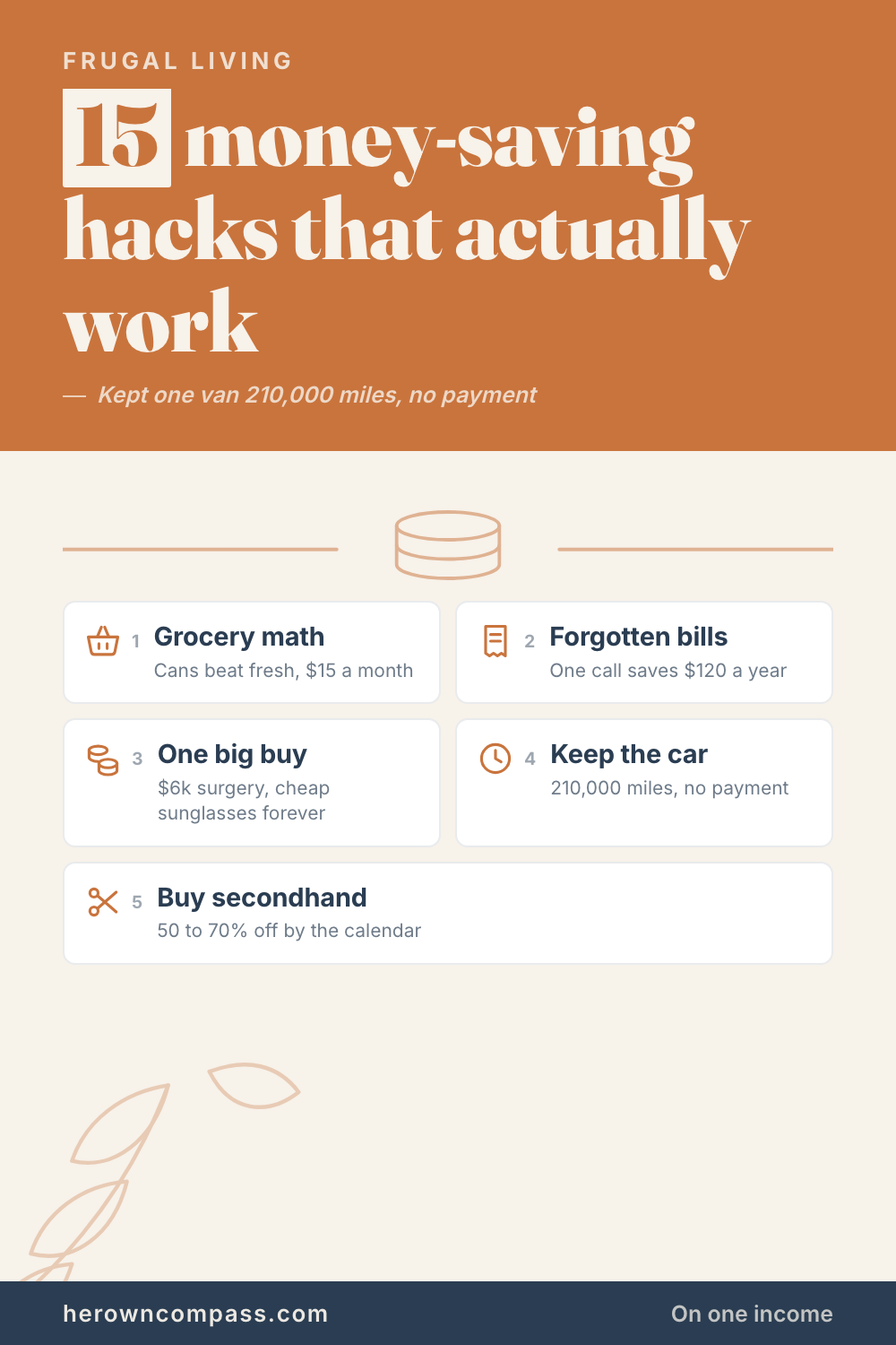 money saving hacks that actually work on one income — save this pin for later