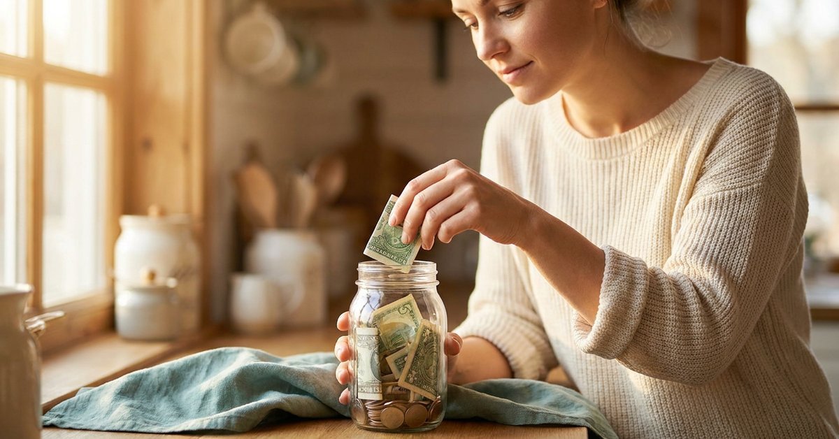 money saving jar ideas — Her Own Compass, financial freedom & travel for women on one income