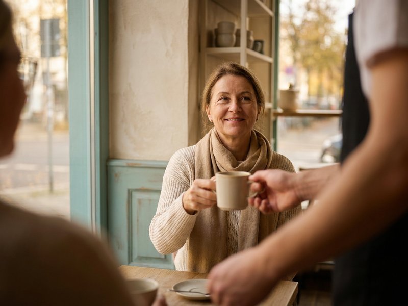 slow travel destinations, a familiar cafe table on a slow trip, herowncompass.com