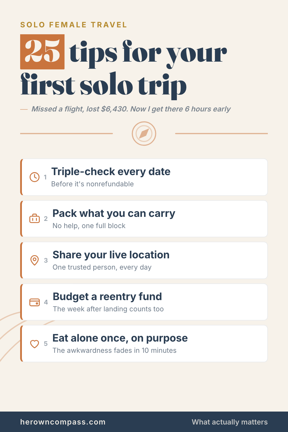 solo female travel tips — save this pin for later