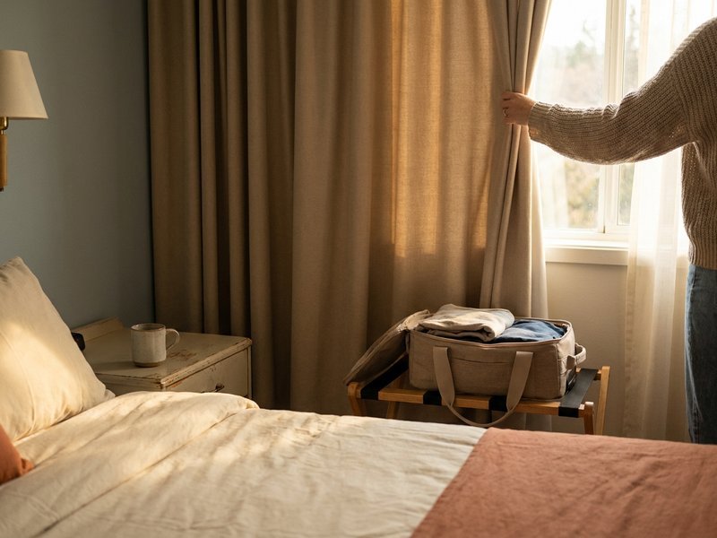 travel hacking for beginners — a hotel room booked on points instead of a peak cash rate, Her Own Compass, financial freedom & travel for women on one income