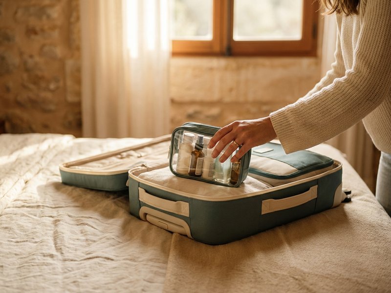 travel toiletry essentials, a simple pre-trip checklist, herowncompass.com
