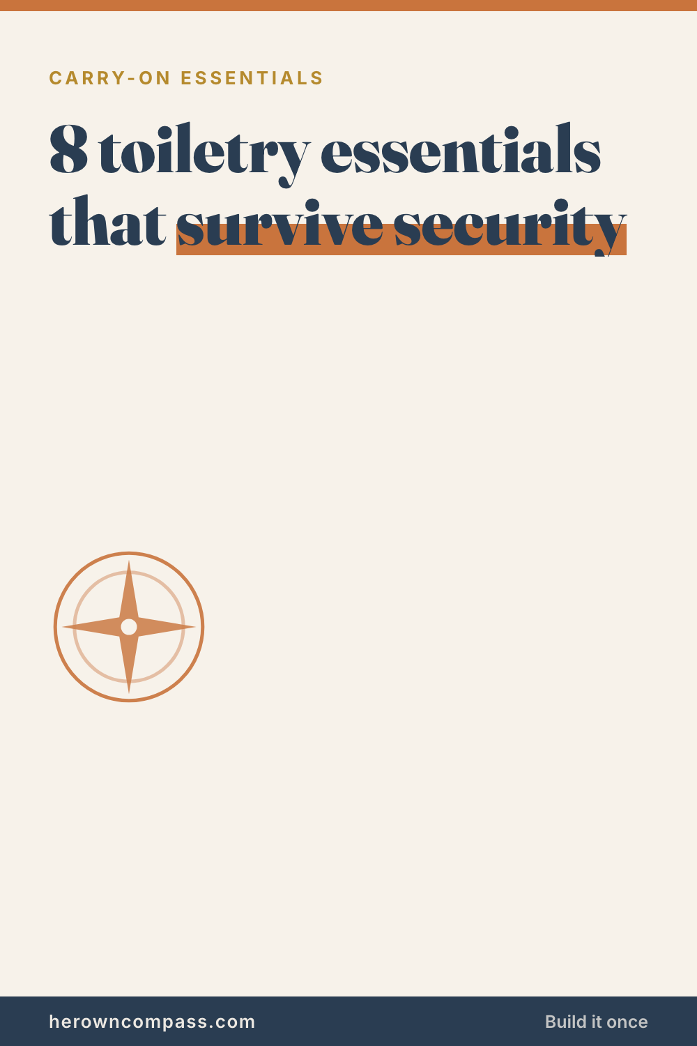 a travel toiletry bag that survives TSA and long flights without leaking — save this pin for later