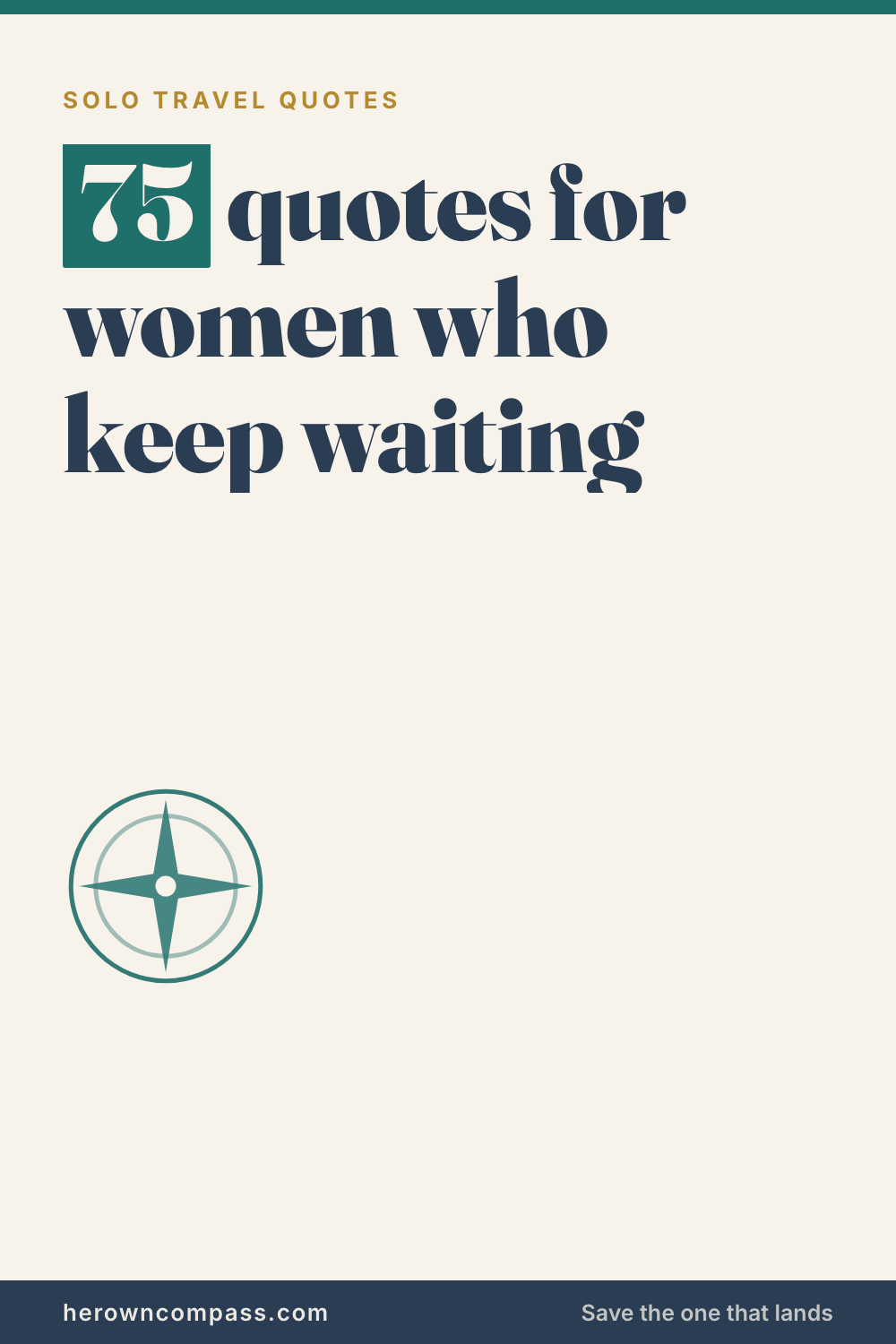 travelling solo quotes — save this pin for later