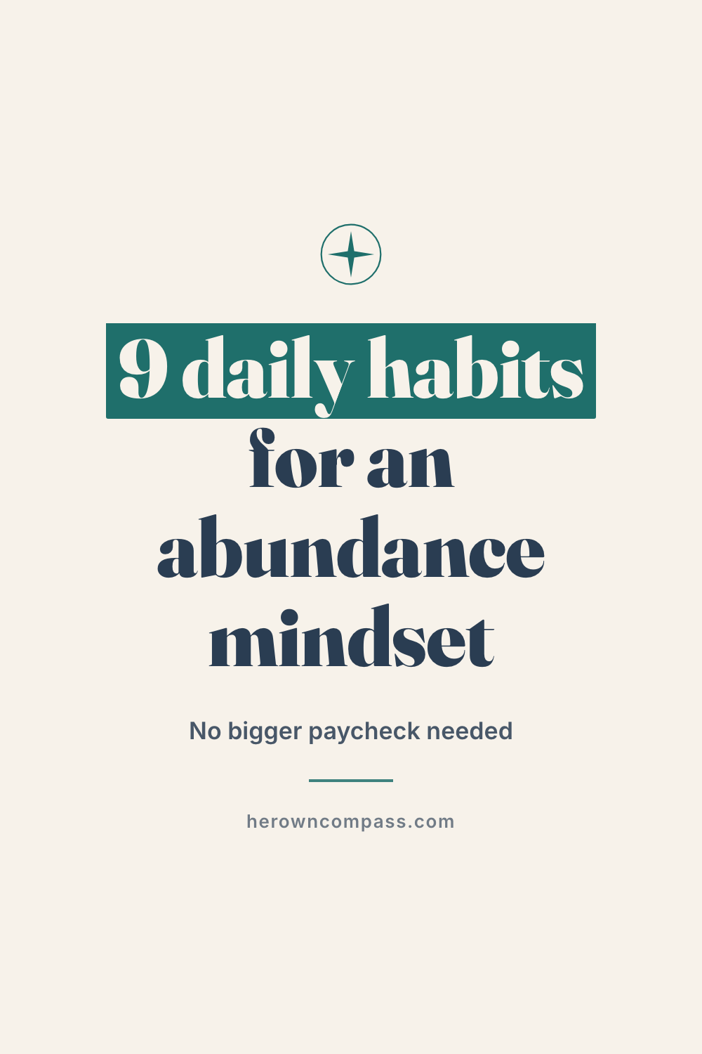 abundance mindset habits — save this pin for later
