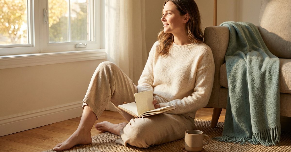 abundance mindset habits, warm aspirational image for independent women mastering money and travel on one income, herowncompass.com