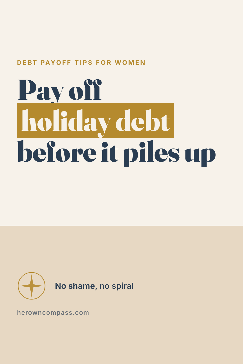 pay off holiday debt fast — save this pin for later